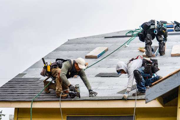 Professional Roof Installation technician working in Westford, MA